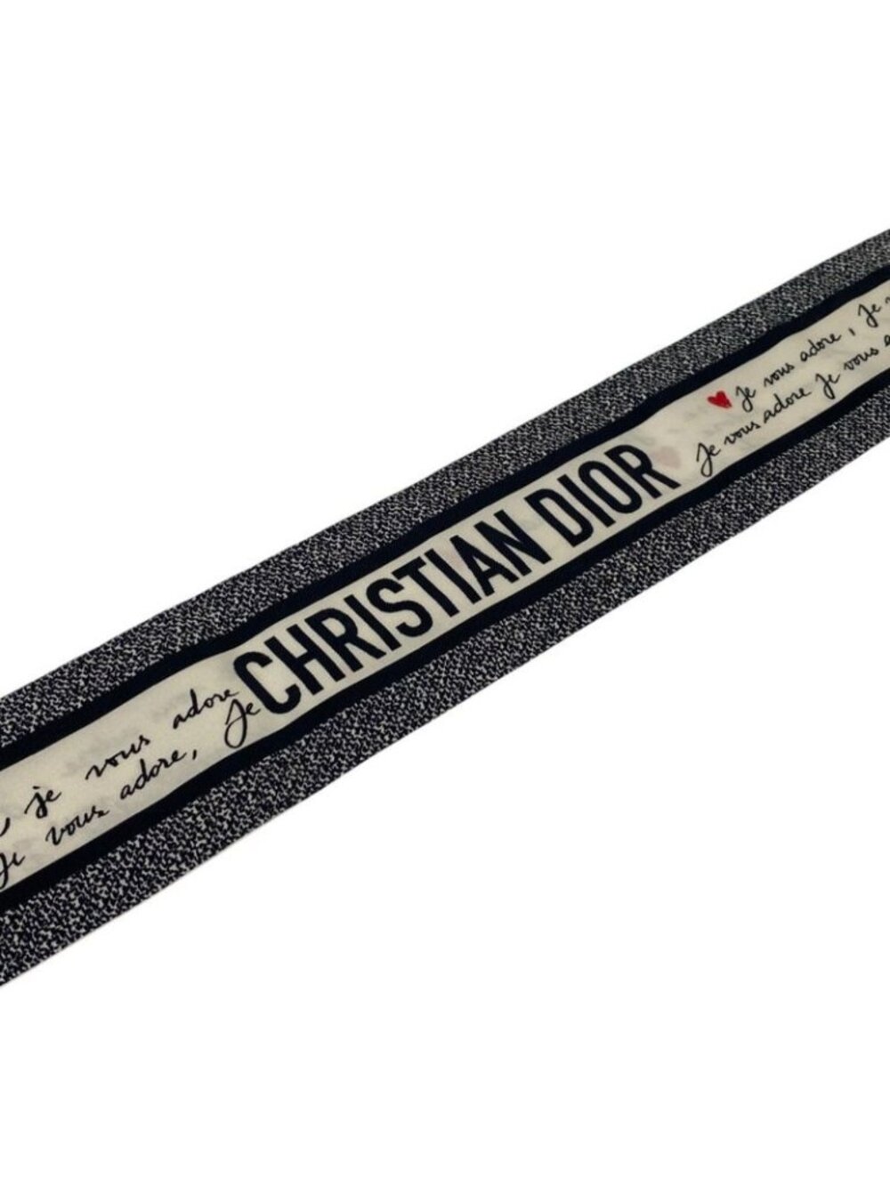Dior Amour Mitzah Silk Scarf Black White - Picture 7 of 9